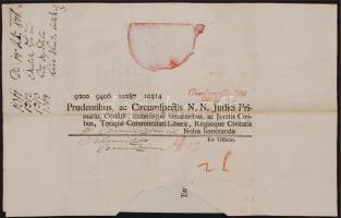 1806 Helytartótanácsi leirat, latin nyelven, tisztviselők aláírásaival