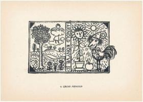 1962 12 metszet magyar grafikusoktól, benne: Gross Arnold (Arnold könyve), Menyhárt József, Bordás F...