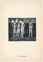 1962 12 metszet magyar grafikusoktól, benne: Gross Arnold (Arnold könyve), Menyhárt József, Bordás F...