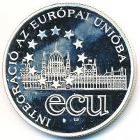 1995. 1000Ft Ag "Integráció az EU-ba-ECU" T:PP