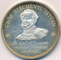 DN "MHB / Gróf Széchenyi István" Ag emlékérem (34,62g/0.835/42,5mm) dísztokban T:PP ujjlen...
