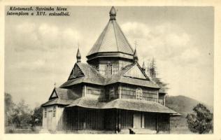 Kőrösmező Sztrimba fatemplom a XVI. századból / wooden church from XVI. century (EK)