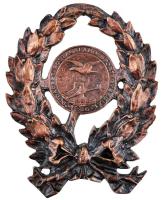 1936. "Budapesti Postagalamb Sportegyesület" Br plakett (106-120mm) T:2