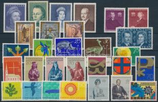 1943-1987 29 diff. stamps, with complete sets and margin values, 1943-1987 29 db bélyeg, közte teljes sorok és ívszéli értékek