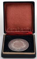 1910. "Országos Iparegyesület" fémjelzetlen Ag díjérem gravírozással eredeti dísztokban. &...