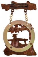 Ausztria 1977. "4. Nemzetközi Túranap" fém túrajelvény "Purkert Enns" gyártói je...