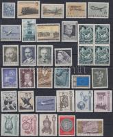 Austria 1959-1990 33 diff stamps + 4 diff sets + 1 block of 4, Ausztria 1959-1990 33 klf önálló érték + 4 klf sor + 1 négyestömb 3 db stecklapon