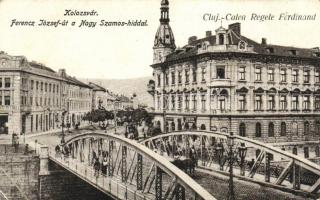 Kolozsvár, Ferencz József út, Nagy Szamos híd / street, bridge (EK)