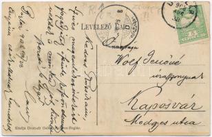 Balatonboglár, Villák, háttérben a zsinagóga; kiadja Deutsch Gábor