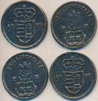 1705. XX Poltura "II. Rákóczi Ferenc" öntvény másolat (4x) T:2