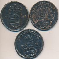 1705. XX Poltura "II. Rákóczi Ferenc" öntvény másolat (3x) T:2