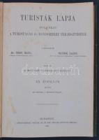 1908 Turisták lapja - folyóirat a turistaság és honismeret terjesztésére. Komplett évfolyam korabeli...