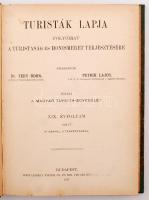 1907 Turisták lapja - folyóirat a turistaság és honismeret terjesztésére. Komplett évfolyam korabeli...