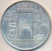 Csúcs Viktória (1934-) 1973. "Pest-Buda-Óbuda egyesítésének centenáriuma / Címerek" Ag eml...