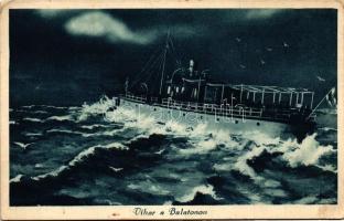 17 db RÉGI balatoni városképes lap, vegyes minőségű / 17 old Hungarian postcards, Lake Balaton, mixe...