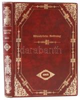 1913 Illustrirte Zeitung. Leipzig, 3 April 1913. Gazdag képanyaggal, egy-egy lap beszakadt, egyébként jó állapotban. Aranyozott műbőr kötésben, fedőlapon hibás felirattal.