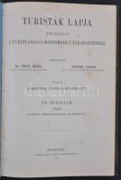 1902 Turisták lapja - folyóirat a turistaság és honismeret terjesztésére. Komplett évfolyam korabeli...