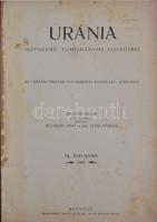 1910 Uránia. Népszerű tudományos folyóirat. XI. évfolyam. 1-12. szám. Teljes, hiánytalan! Szerk. Klu...