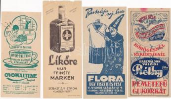 8 db régi számolócédula (Mauthner Ödön Megtermelő és Nagykereskedelmi Rt., Polgári Serfőzde, Réthy B...