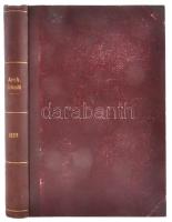 1898 Archeologiai Értesítő - A M. Tud. Akadémia arch, bizottságának, az Orsz. régészeti s Emb társulat közlönye. Szerk. Hampel József. Uj folyam XVIII. Komplett évfolyam. Bp. 1898. MTA. Korabeli félvászon-kötésben, jó állapotban