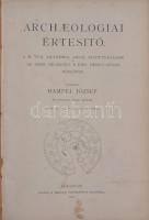 1909 Archeologiai Értesítő - A M. Tud. Akadémia arch, bizottságának, az Orsz. régészeti s Emb társul...