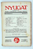 1930 A Nyugat című folyóirat XXIII. évfolyamának 12. száma, benne Móricz Zsigmond, Schöpflin Aladár és mások írásaival