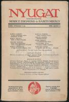 1930 A Nyugat című folyóirat XXIII. évfolyamának 7. száma, benne Kaffka Margit, Babits Mihály és mások írásaival