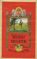cca 1935 Budai hegyek turistattérképe 60x90 cm kifogástalan állapotban