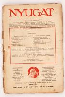 1929 A Nyugat című folyóirat XXII. évfolyamának 1. száma, benne Kassák Lajos, Kosztolányi Dezső, Füst Milán és mások írásaival