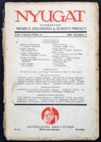1929 A Nyugat című folyóirat XXII. évfolyamának 22-23. száma, benne Móricz Zsigmond, Hevesi Sándor és mások írásaival
