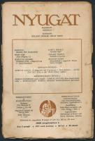 1929 A Nyugat című folyóirat XXII. évfolyamának 17. száma, benne Ignotus, Peéry Piri, Németh László és mások írásaival