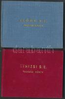 1952-55 Kinizsi S.E. és Előre S. E. Arcképes igazolványok okmánybélyegekkel