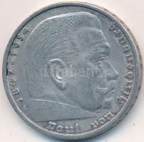 Német 3. Birodalom 1935A 5M Ag "Hindenburg" T:2
German Third Reich 1935A 5 Marks Ag "...