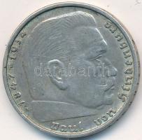 Német 3. Birodalom 1938B 2M Ag "Hindenburg" T:2
German Third Reich 1938B 2 Marks Ag "...
