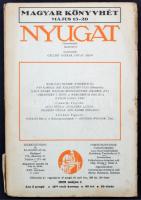 1929 A Nyugat című folyóirat XXII. évfolyamának 9. száma, benne Benedek Marcell, Ignotus, Tersánszky Jenő és mások írásaival
