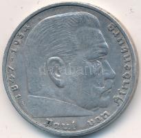 Német 3. Birodalom 1936A 5M Ag "Hindenburg" T:2
German Third Reich 1936A 5 Marks Ag "...