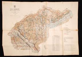 1918 Zala vármegye közúti és kőbánya térképe. Kiadja a kereskedelemügyi m. kir. minisztérium, 1:200000, Bp., Klösz György és fia Térképészeti Műintézete. Utólag, 1929-ben a M. Kir. Államépítészeti Hivatal jóvoltából kézzel rárajzolva a trianoni határ, valamint a vármegye területén kiépíteni javasolt bekötőutak. Kis szakadásokkal, több helyen ragasztott, 63×89 cm