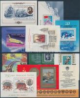 Soviet Union 10 diff blocks on 2 stock cards, Szovjetunió 10 klf blokk 2 db stecklapon
