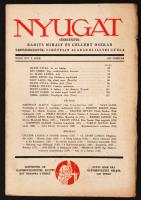 1939 A Nyugat című folyóirat XXXII. évfolyamának 2. száma, benne Illyés Gyula, Ady Endre és mások írásaival