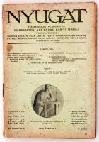 1918 A Nyugat című folyóirat XI. évfolyamának 7. száma, benne Füst Milán, Ignotus és mások írásaival
