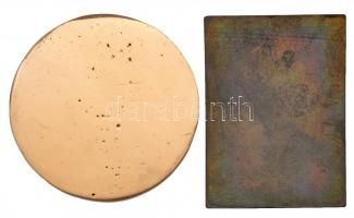 ~1970-1980. "Vörös Meteor - 10 év" zománcozott fém emlékplakett eredeti tokban (71x53mm) +...