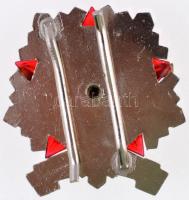 ~1970. "Járőrparancsnok" ezüstözött, zománcozott jelvény (37-38,5mm) T:2