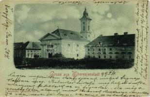 2 db RÉGI század előtti cseh városképes lap vegyes minőségben; Olmütz, Theresienstadt / 2 old (befor...