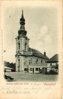 4 db RÉGI cseh városképes lap vegyes minőségben; Warnsdorf, Reichenberg, Bilin, Príbram / 4 old Czec...