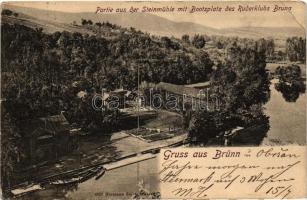 3 db RÉGI cseh városképes lap vegyes minőségben; Brünn, Budweis, Böhmische Trübau / 3 old Czech town...