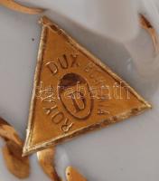 Royal Dux porcelán őzike, kézzel festett,hibátlan 11x10cm