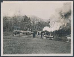 1928. december 2. Kinszki Imre (1901-1945): Kissvábhegy, a szerző által feliratozott, de jelzetlen vintage fotó a hagyatékából, 5x7 cm