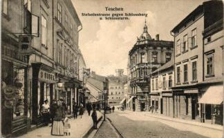 5 db RÉGI cseh városképes lap vegyes minőségben; Tetschen, Obergrund és Laube bei Tetschen / 5 old Czech town-view postcards in mixed quality; Decín, Horní Zleb, Loubí