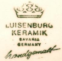 Luisenburg kerámia dísztányér, kézzel festett, hibátlan, d:23cm