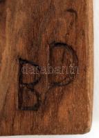 B.D.: Stent Orbán (a szőlő védőszentje)fafaragás, jelzett, 34x18cm